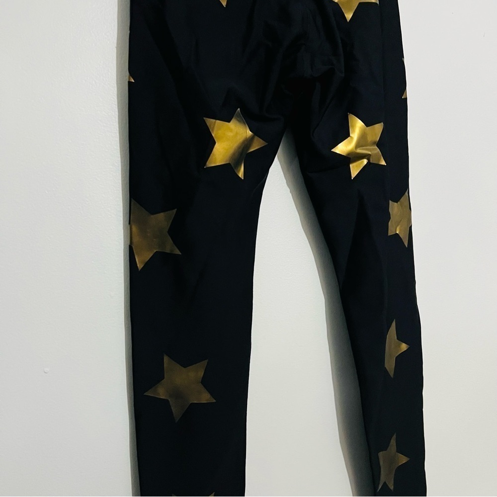 Ultra Core gold star black leggings size small - Picture 4 of 10